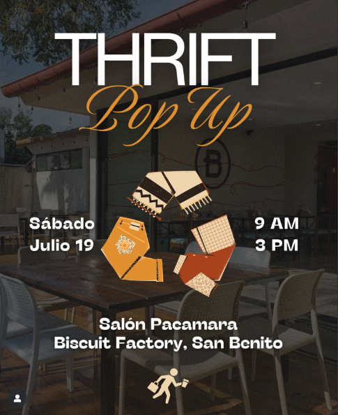 Thrift Pop Up en Biscuit San Benito! 🧡