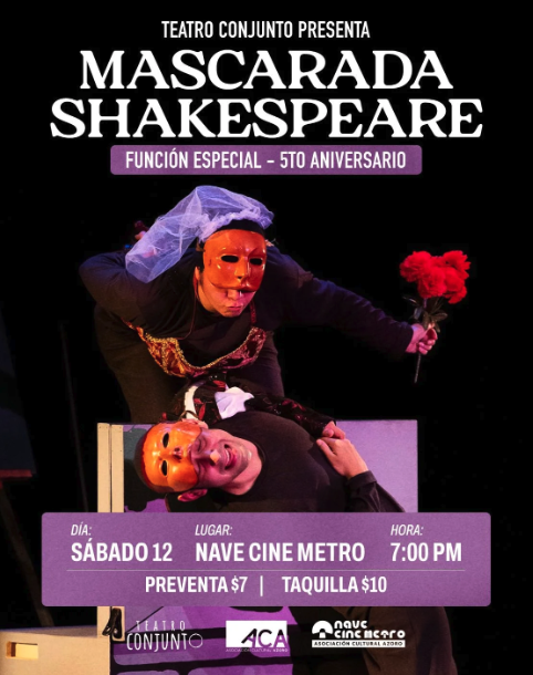 Obra de teatro Mascarada Shakespeare  🎭