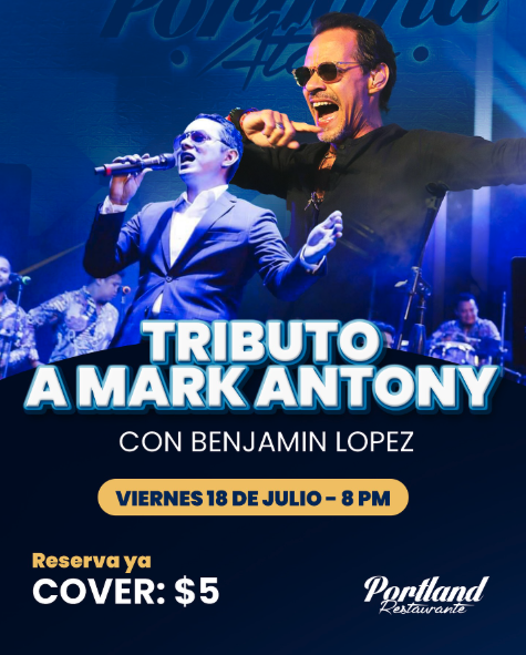 🎶 Tributo a Marc Anthony en Restaurante Portland 🎤