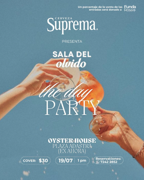 Sala del Olvido presenta su primer Day Party 🌞🍸