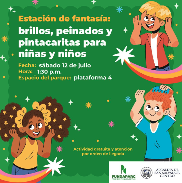 Especial de peinados para niñas y niños acompañados de pintacaritas. 