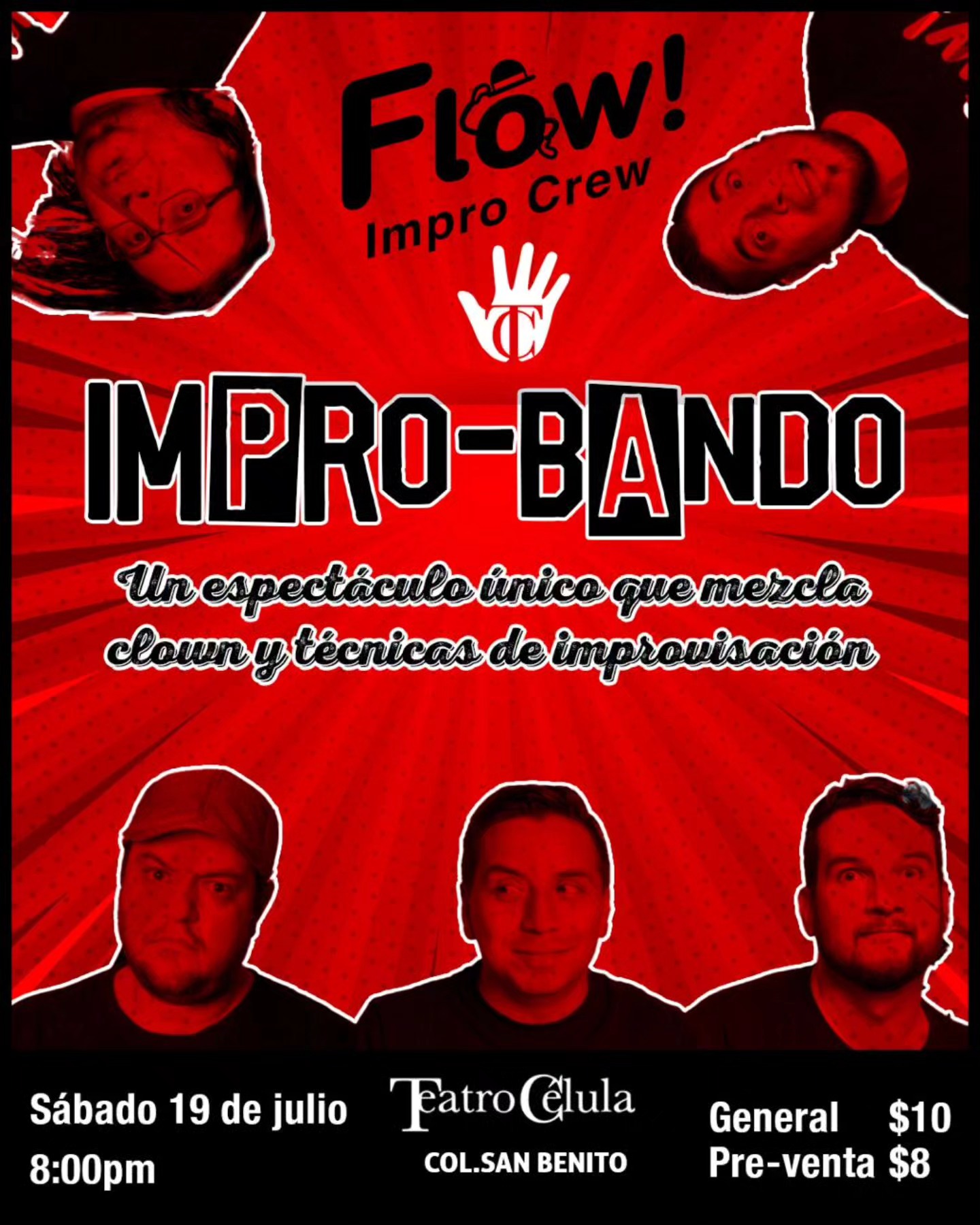 Impro-Bando (Un espectáculo único que mezcla clown y técnicas de improvización