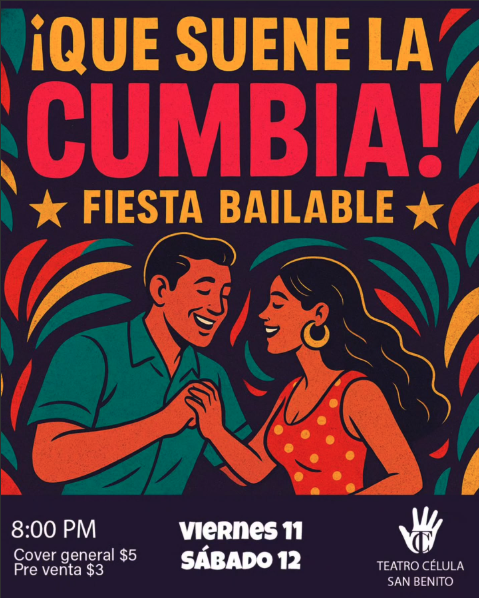 Viernes y sábado de cumbia en Teatro Célula