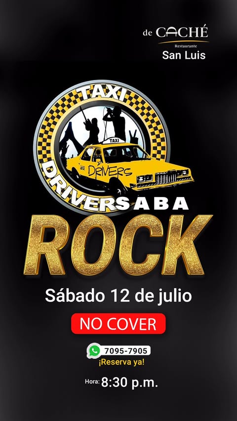 Noche de puro rock con La banda Taxi Drivers