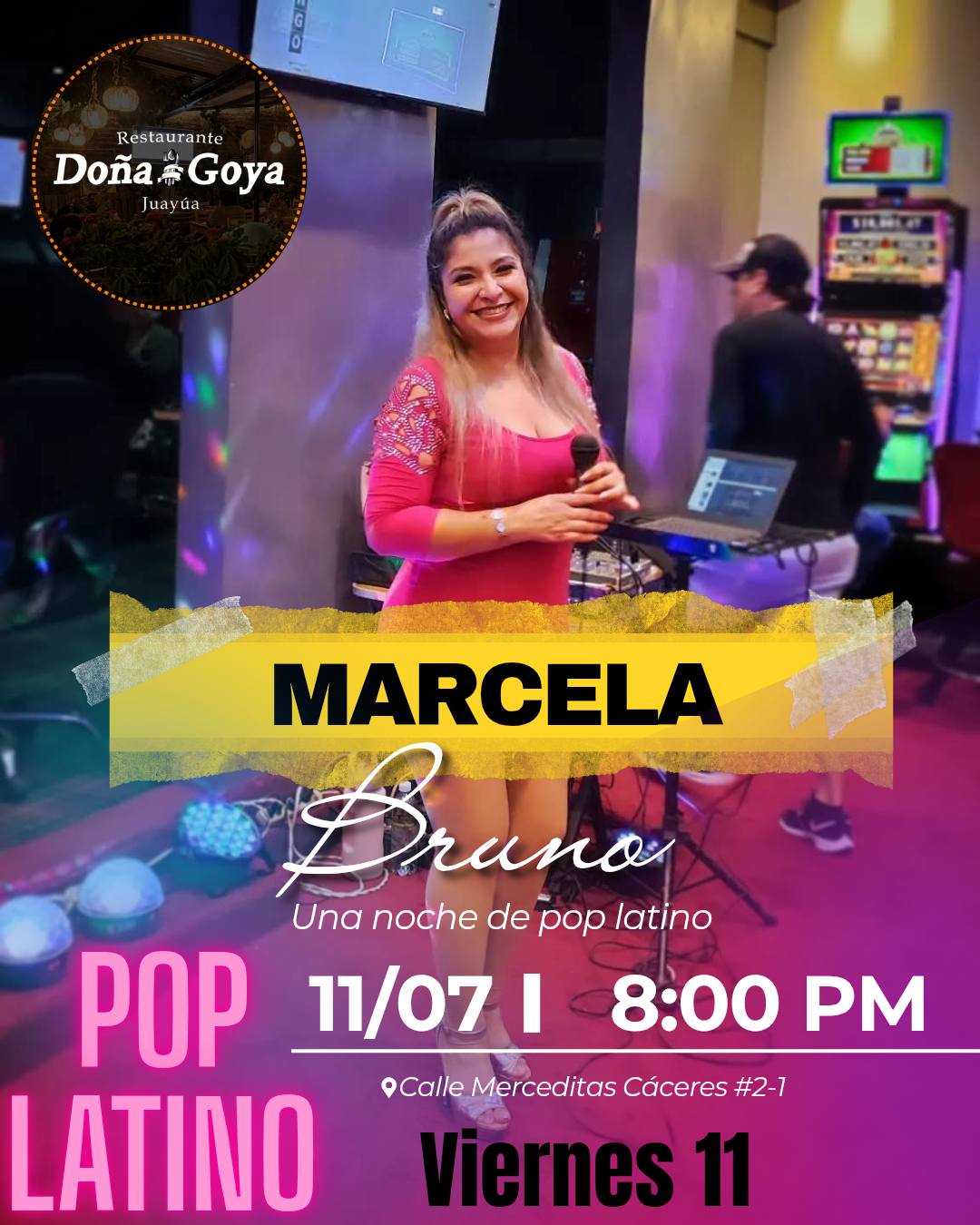 🎤 Una Noche de Pop Latino con Marcela Bruno 🎶