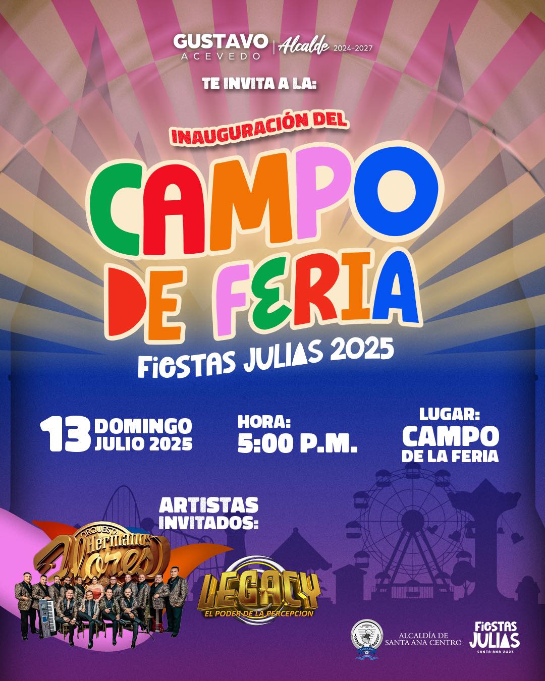 🎡 Inauguración del Campo de Feria – Fiestas Julias 2025 🎶