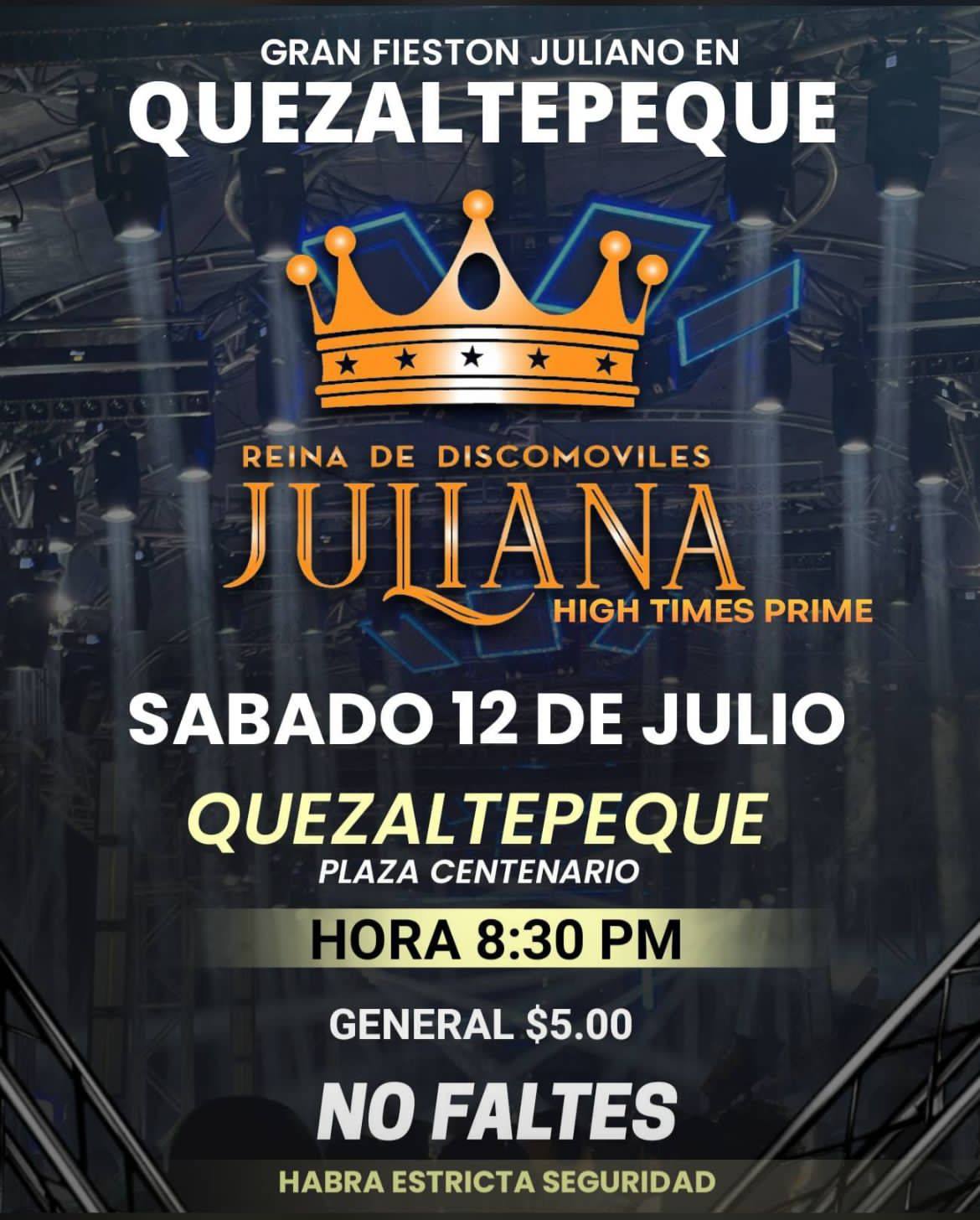 Gran Fiestón Juliano en Quezaltepeque 
