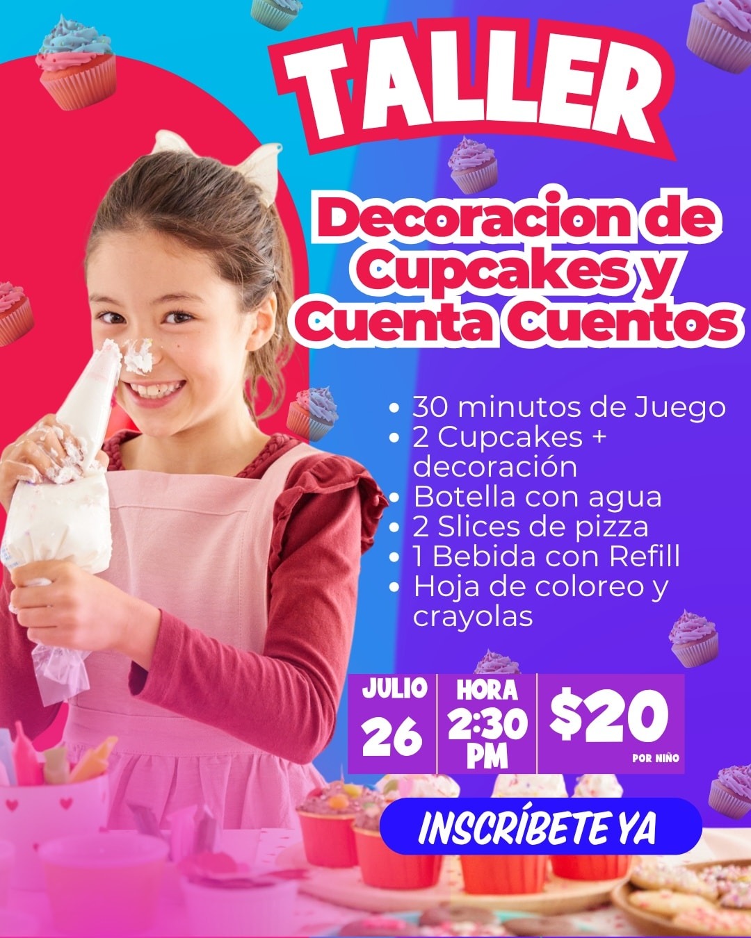 Taller De Decoración De Cupcakes