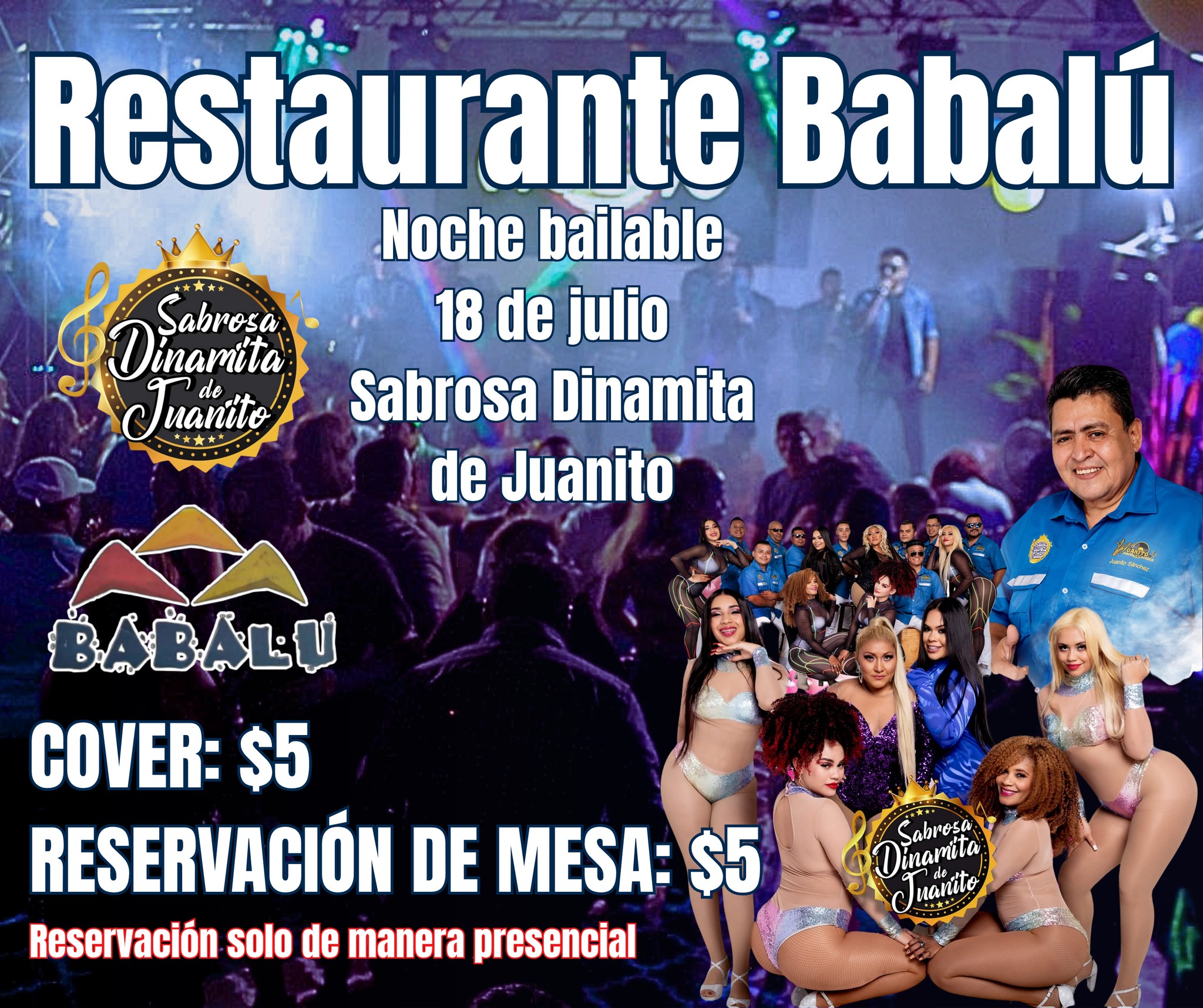 🎉 ¡Noche Bailable en Restaurante Babalú! 🎶