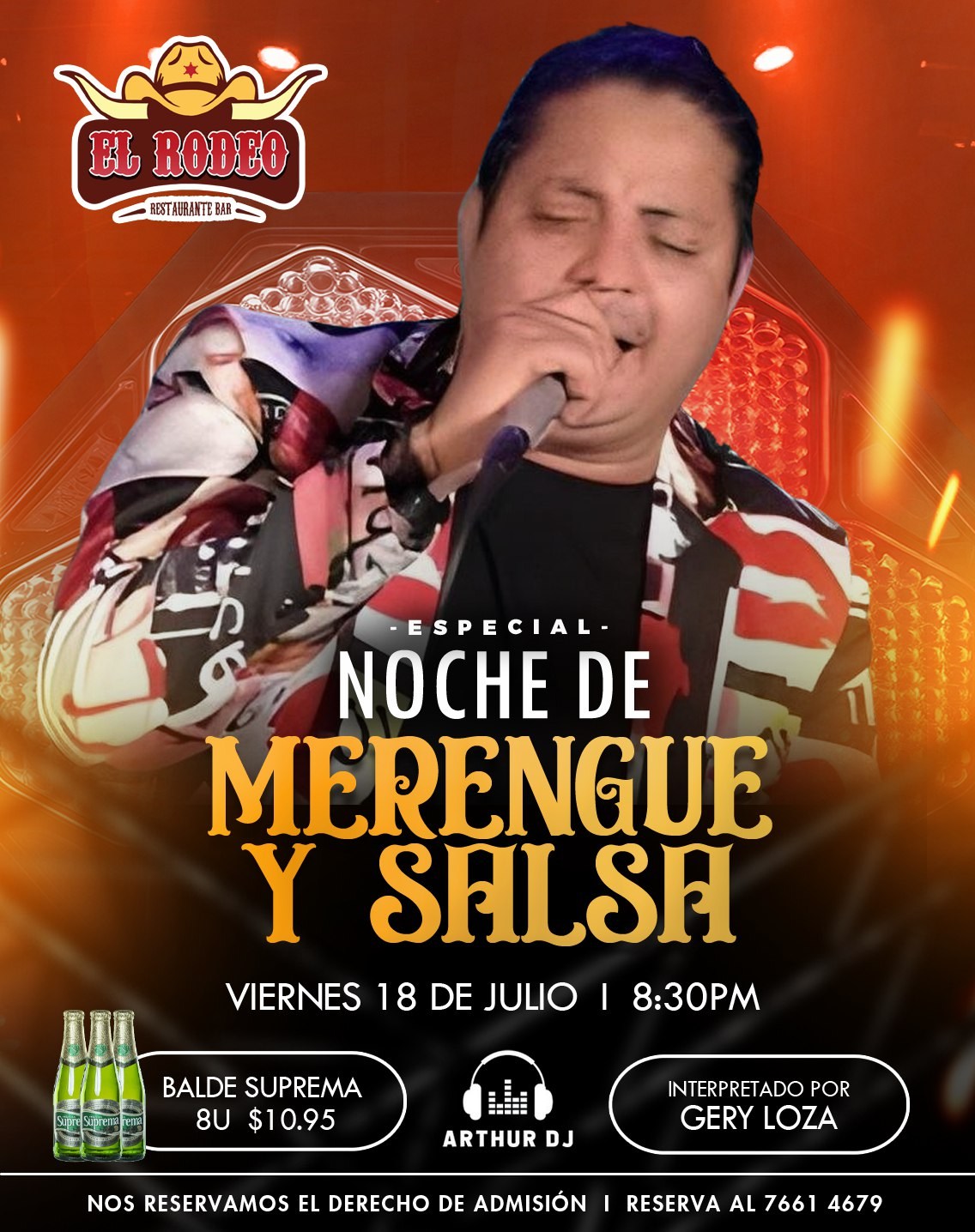 🎤 Especial Noche de Merengue y Salsa con la voz de Gery Loza