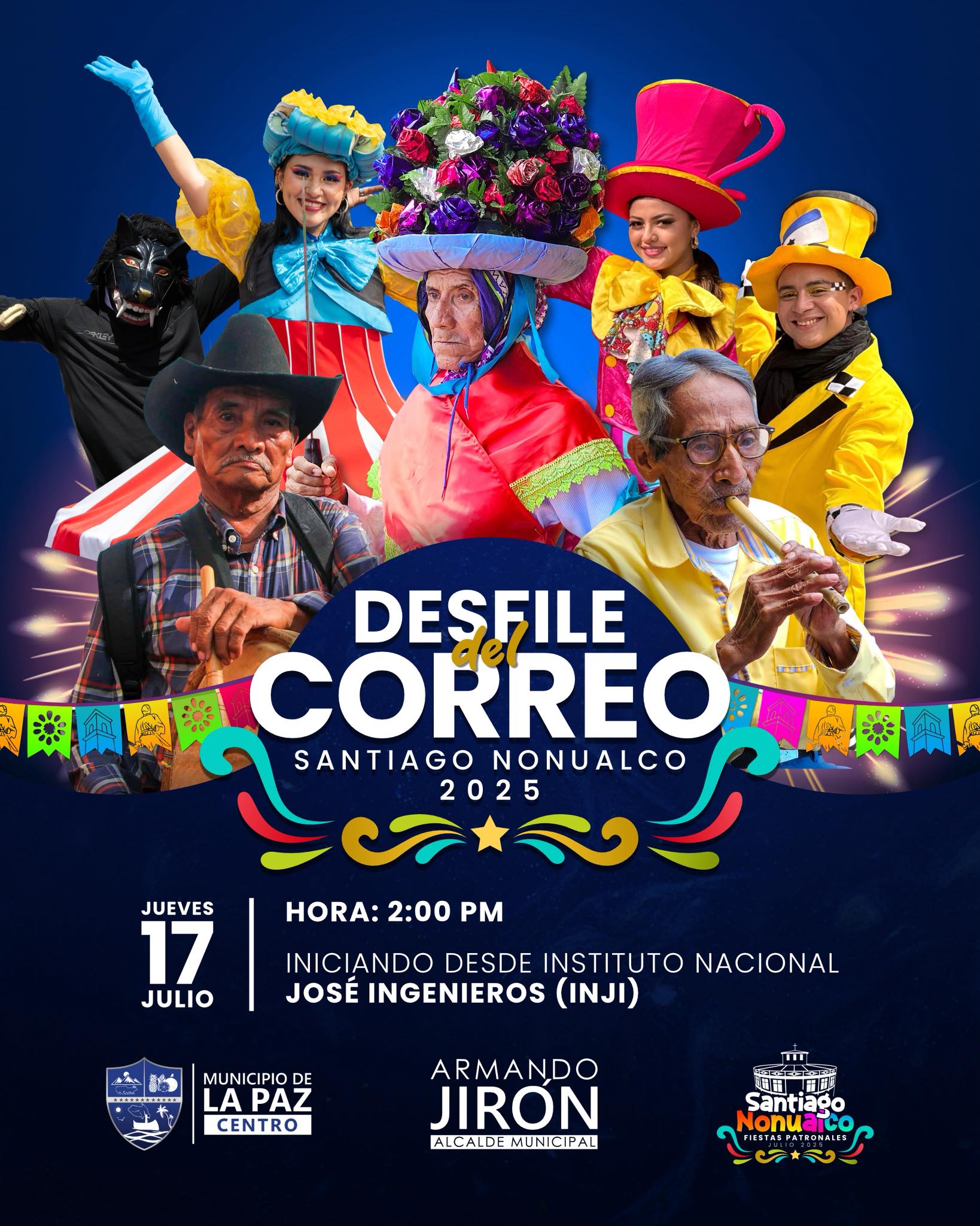 Desfile del Correo 2025 en Santiago Nonualco
