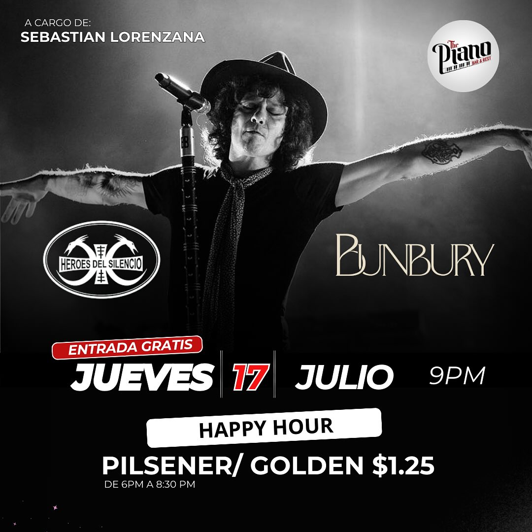 🎤 ¡Tributo a Bunbury y Héroes del Silencio!