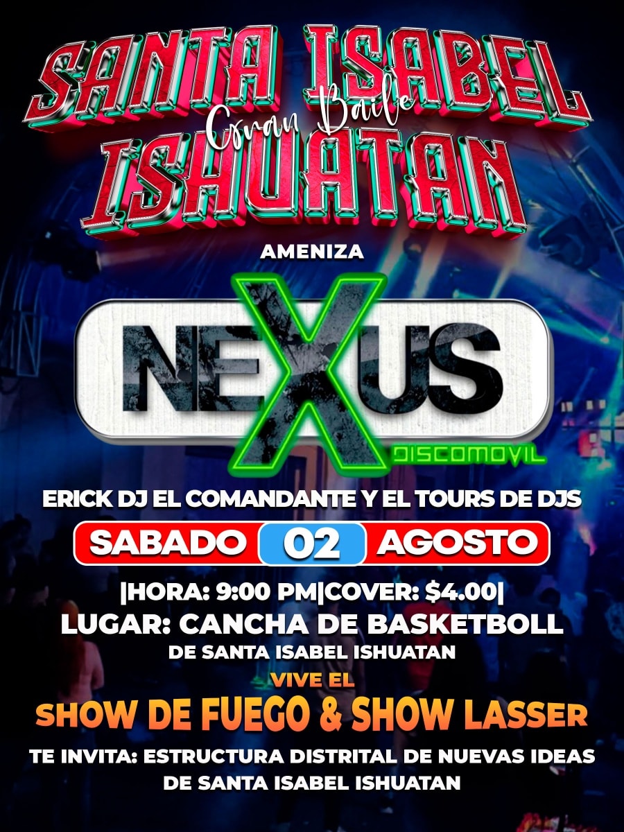 V🎉 GRAN BAILE EN SANTA ISABEL ISHUATÁN