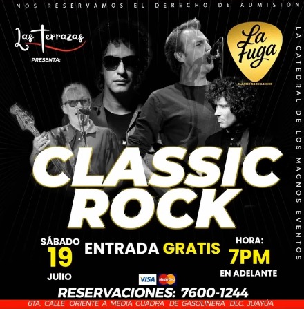 Noche De Clasicos Del Rock En VIvo