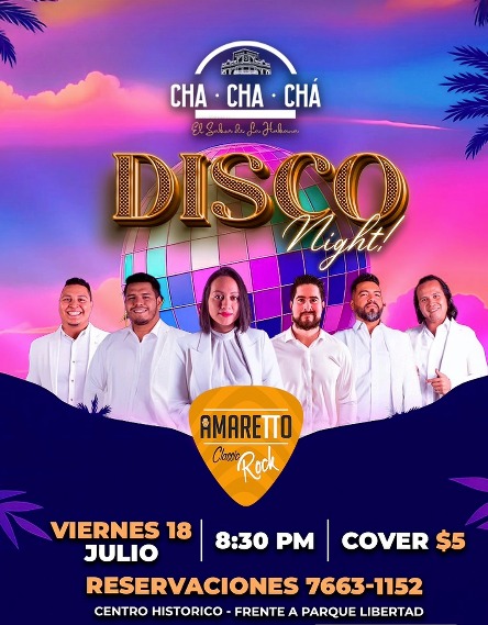 🎸 Noche Disco en Cha Cha Chá 🎶