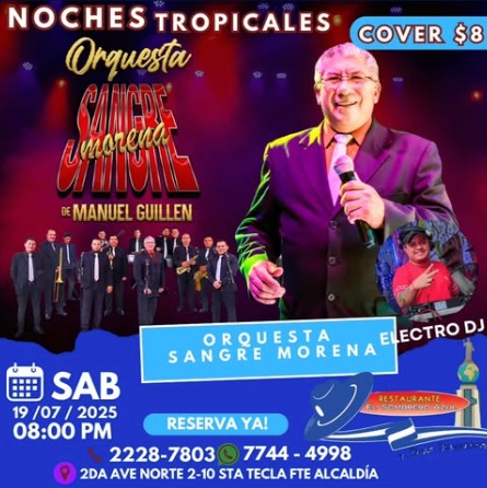 Noche tropical con Orquesta Sangre Morena