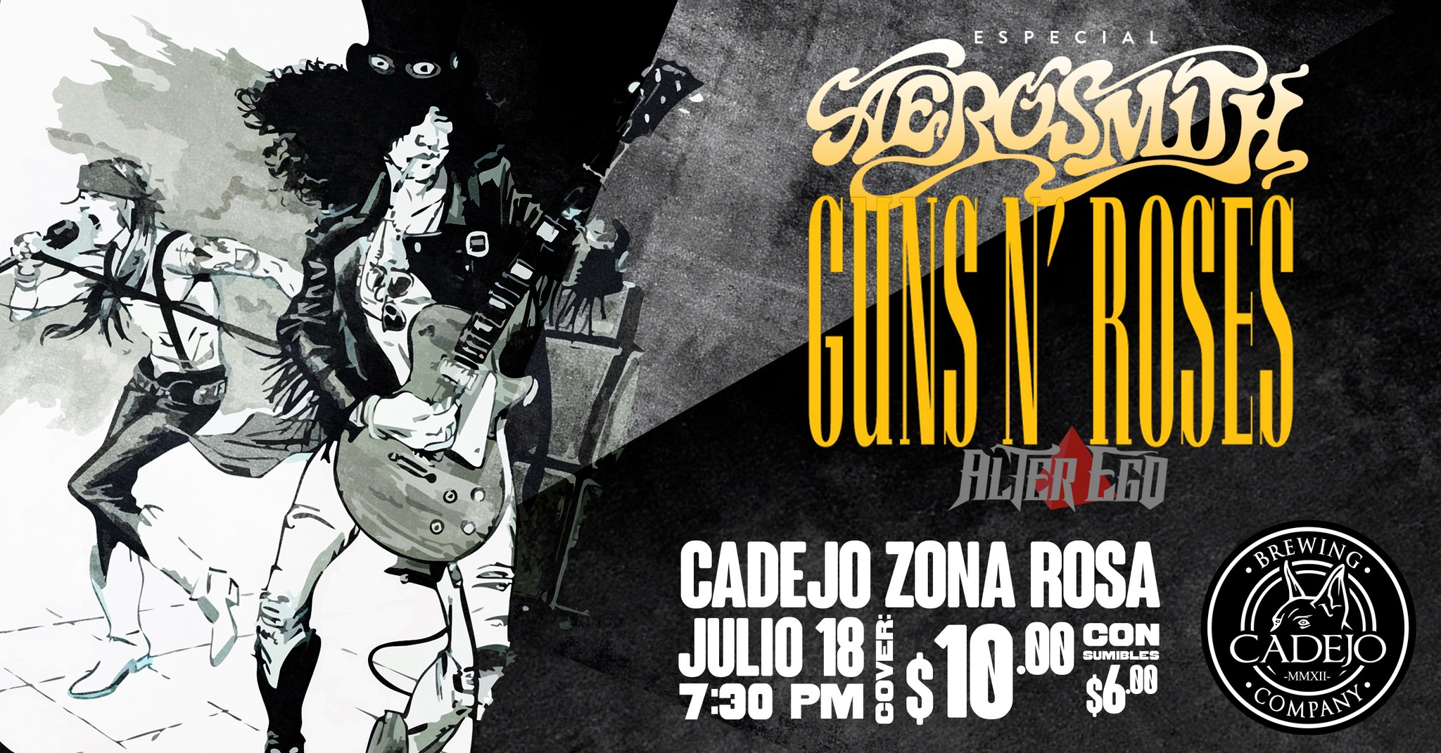Tributo a Aerosmith y Guns N' Roses 🎸 🎤