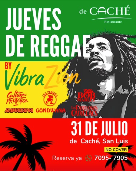 NOCHE DE REGGAE EN DE CACHÉ