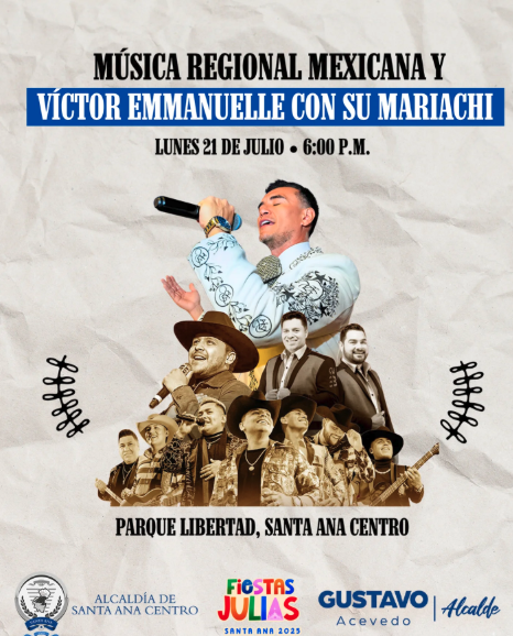 Concierto de Música Regional Mexicana y Víctor Emmanuelle con su Mariachi! 🤠