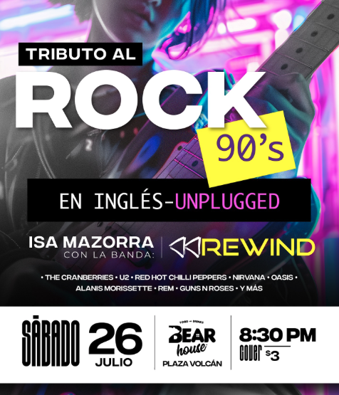 🎸 Tributo al Rock de los 90's en Inglés — UNPLUGGED