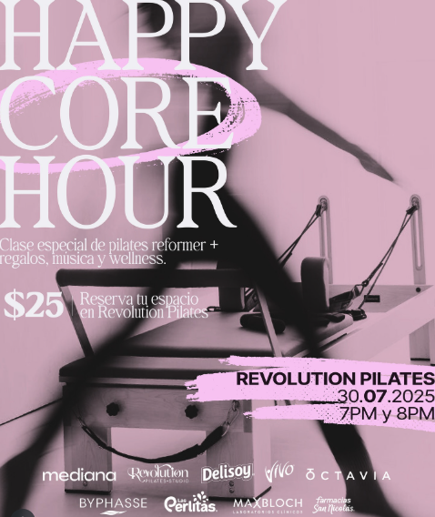 🎉 ¡Sesión de Pilates Happy Core Hour! 🎉