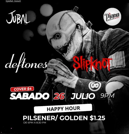 Tributo a 🔥 Jubal 🔥 Deftones 🔥 Slipknot 