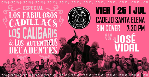 Tributo a los Fabulosos Cadillacs, Los Caligaris y Los Auténticos Decadente 