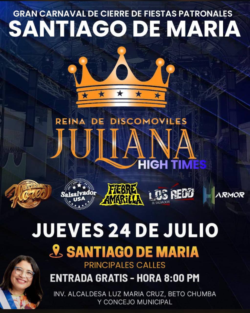 Gran Carnaval de Cierre de las Fiestas Patronales de Santiago de María