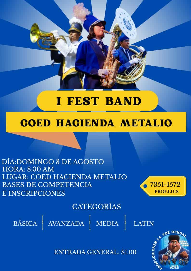 PRIMER FESTIVAL DE BANDAS EN METALIO