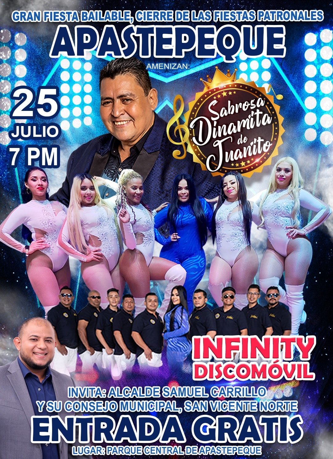 🎉 ¡Fiesta Bailable de Cierre en Apastepeque! 🎉