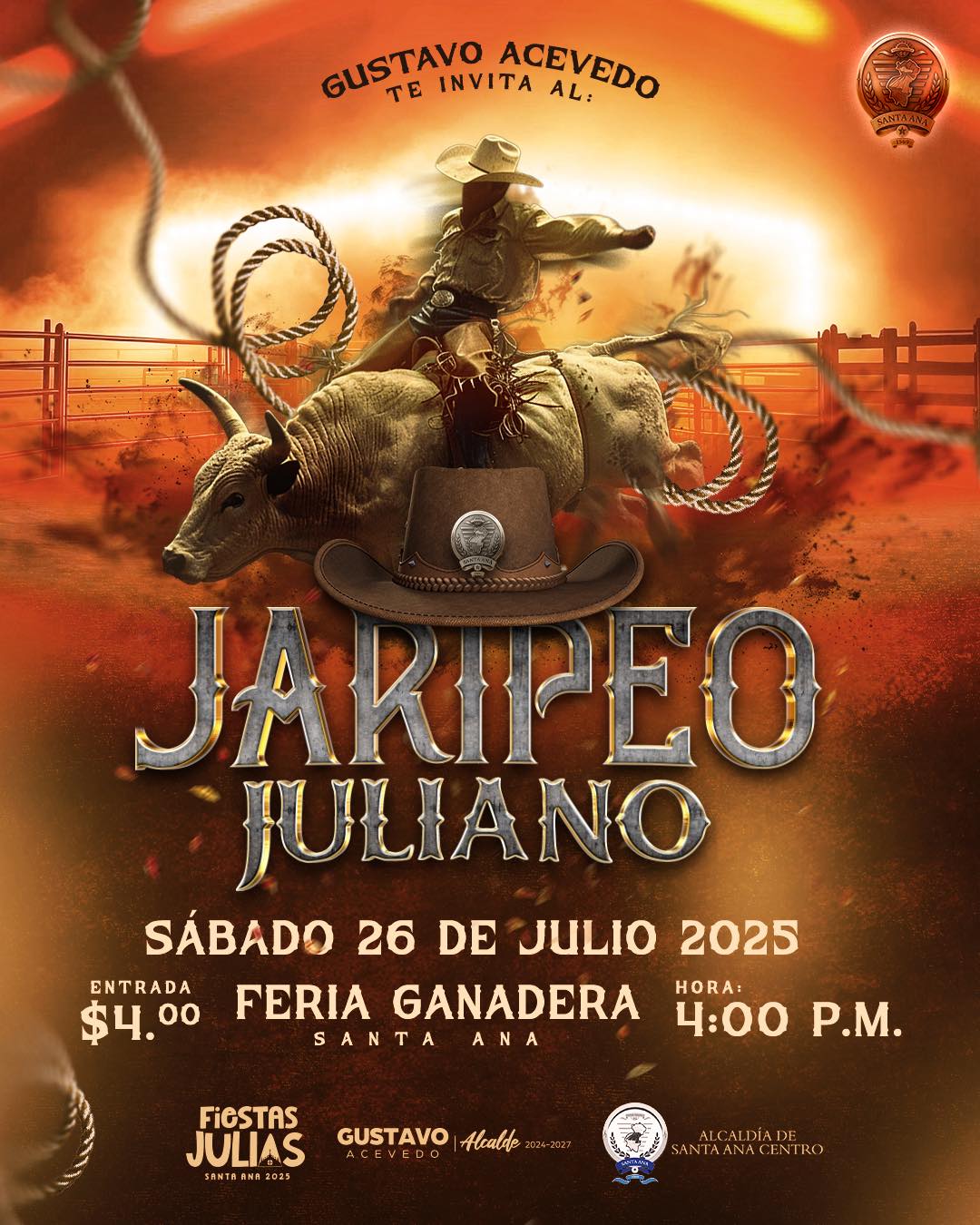 🎉 ¡Jaripeo Juliano en la Feria Ganadera! 🐂