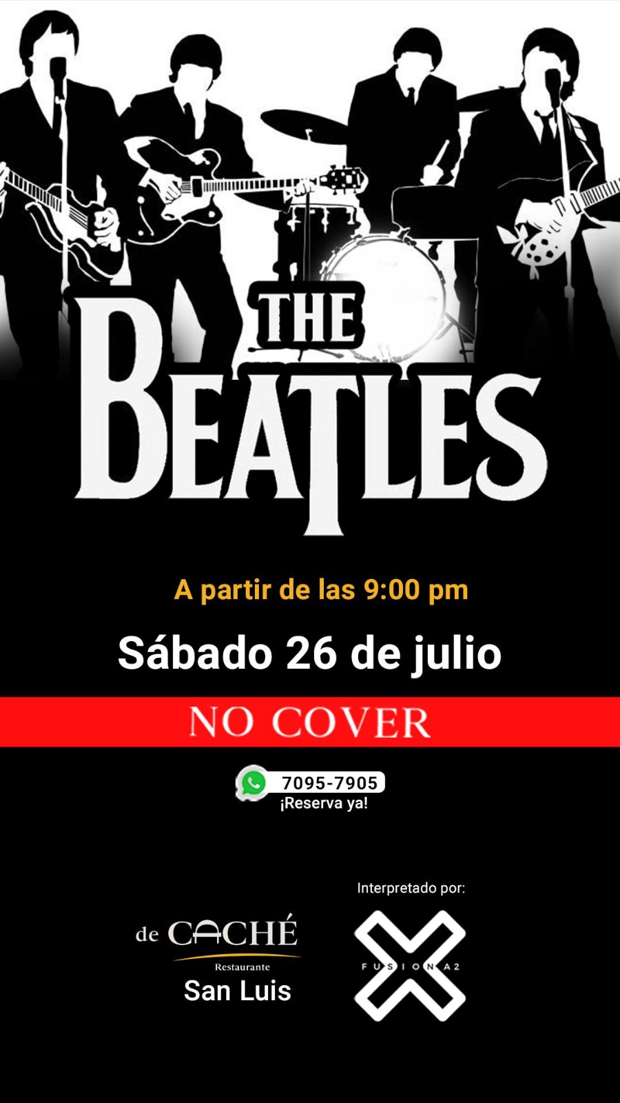 🎸 ¡Noche mágica con el tributo a THE BEATLES! 🎶