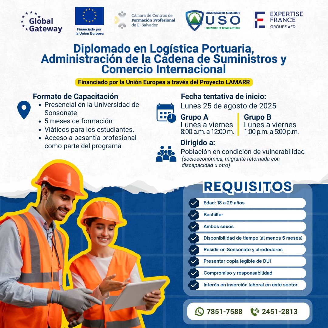 Diplomado en Logística Portuaria, Administración de la Cadena de Suministros y Comercio Internacional