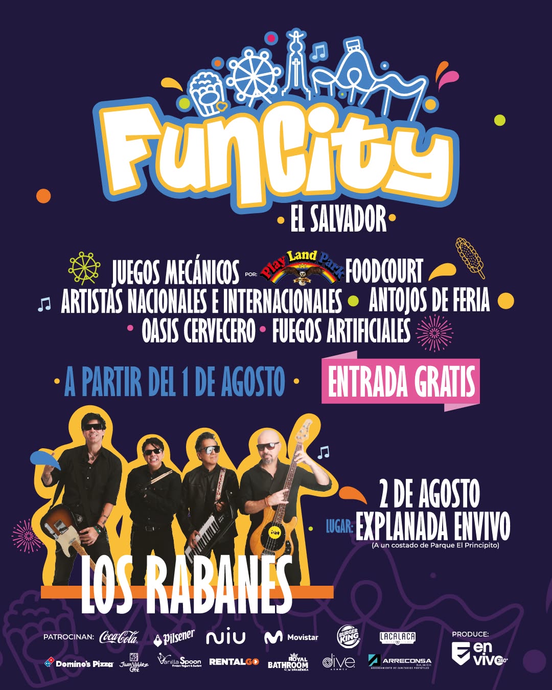 Concierto de los Rabanes en Funcity