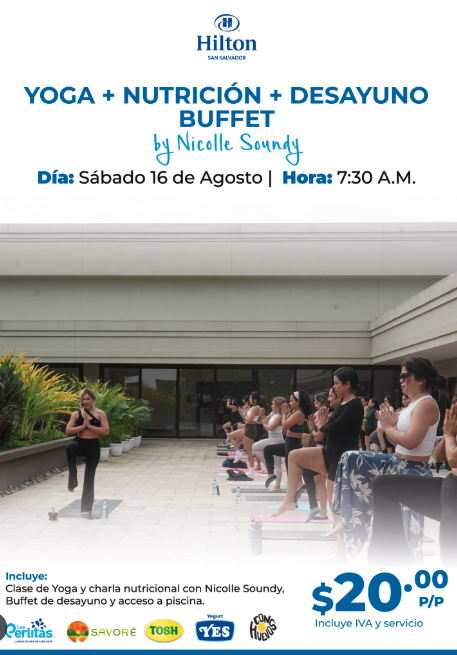 Yoga + Nutrición + Desayuno Buffet 