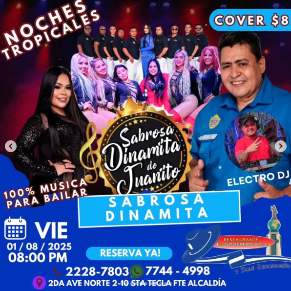 NOCHE TROPICAL CON LA SABROSA DINAMIRA DE JUANITO