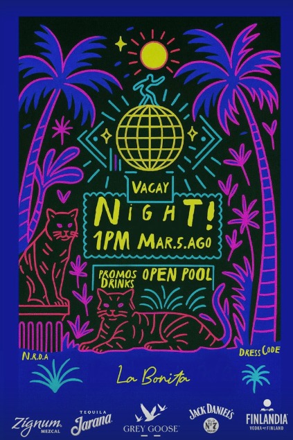 🎉 ESPECIAL VACAY NIGHT en La Bonita 🏖️