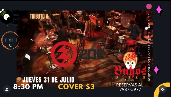 ¡TRIBUTO A ZOE y CAFE TACUVA EN BÚHOS PIZZA! 🍕