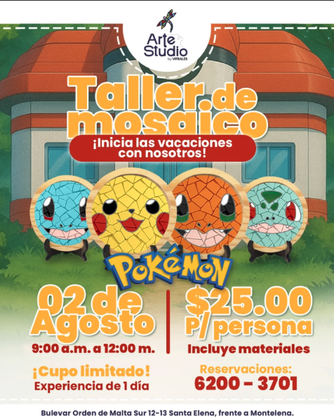 TALLER DE MOSAICO DE POKÉMON