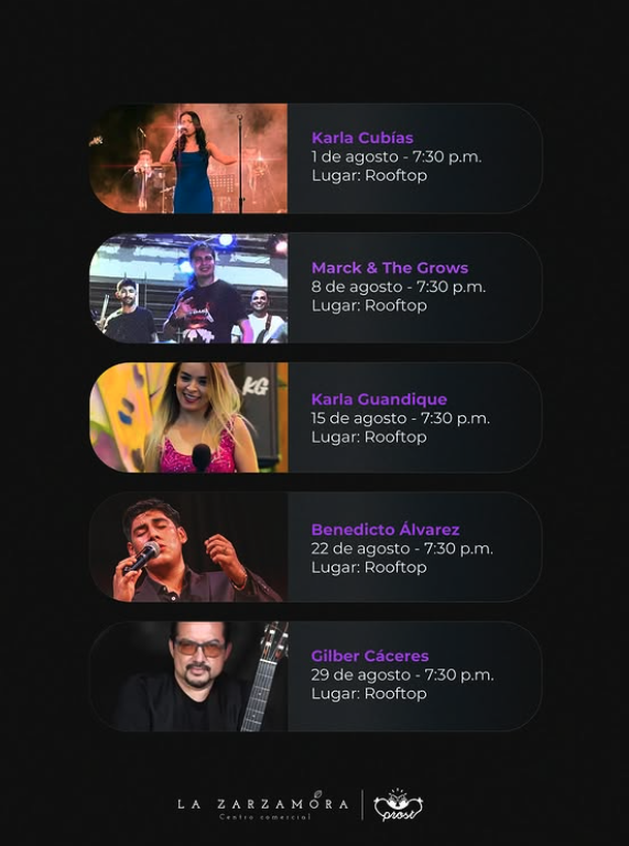 Música en vivo por Karla Cubías 