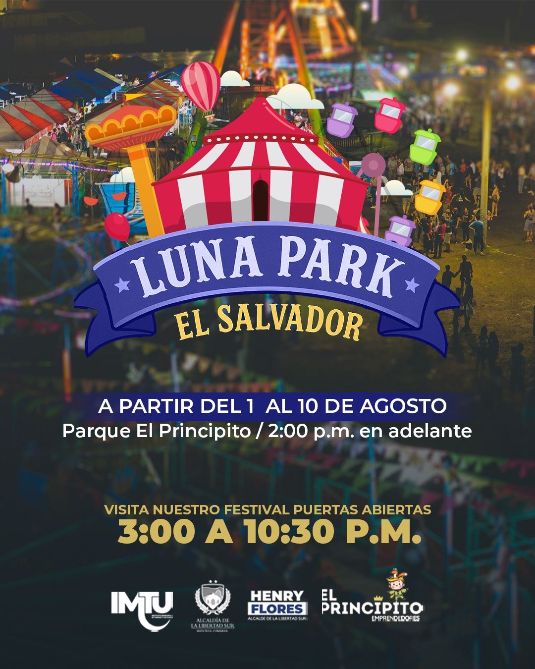 🌙🎠 ¡LUNA PARK llega a El Salvador! 🎠🌙
