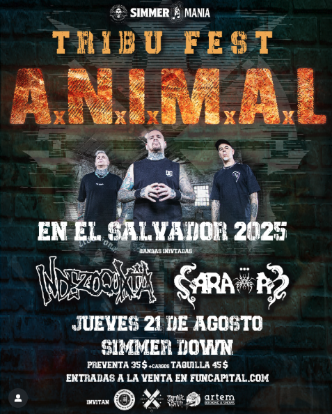 CONCIERTO DE  A.N.I.M.A.L EN EL SALVADOR 2025