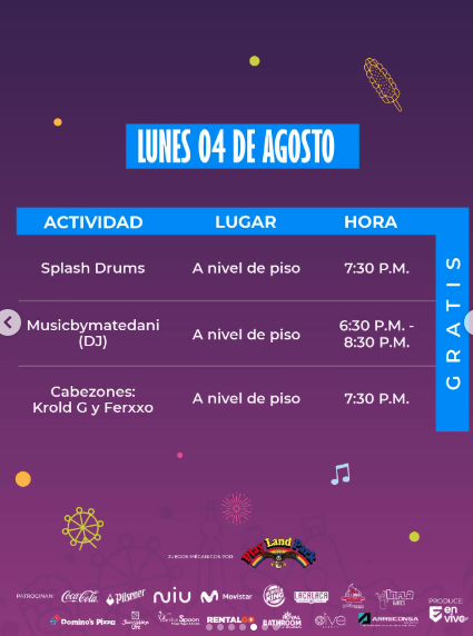 🎡 PROGRAMA OFICIAL DE ACTIVIDADES – FUNCITY 🎉