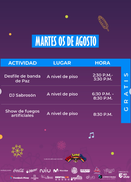 🎡 PROGRAMA OFICIAL DE ACTIVIDADES – FUNCITY 🎉
