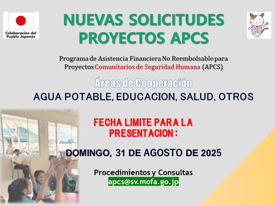 Ingreso de nuevas solicitudes de Proyectos APCS