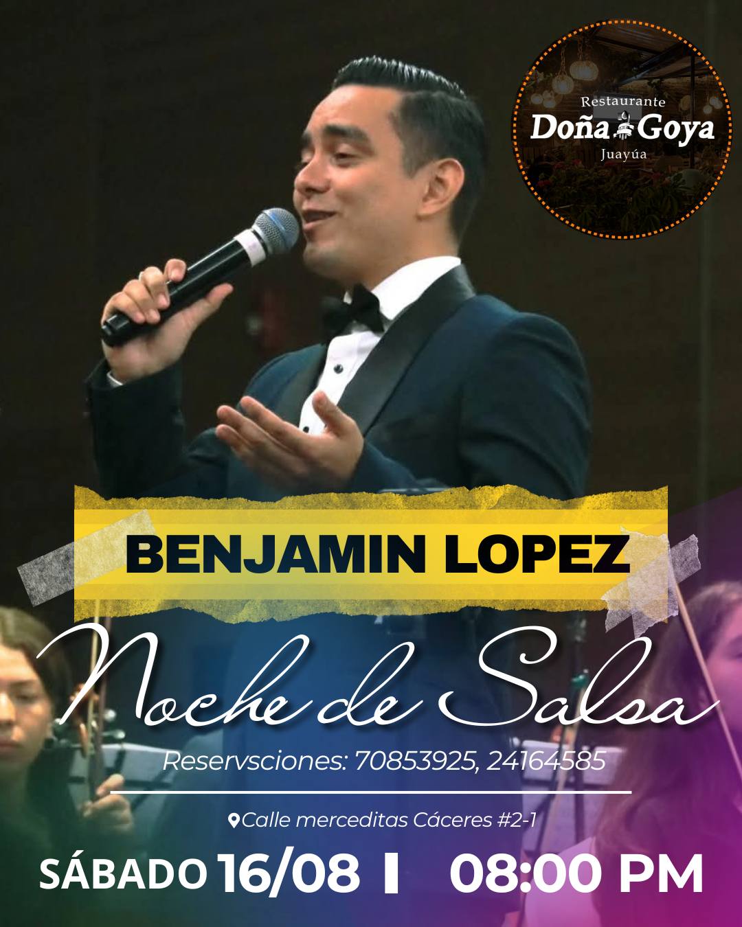 🎶 ¡Noche de Salsa con Benjamin Lopez! 💃