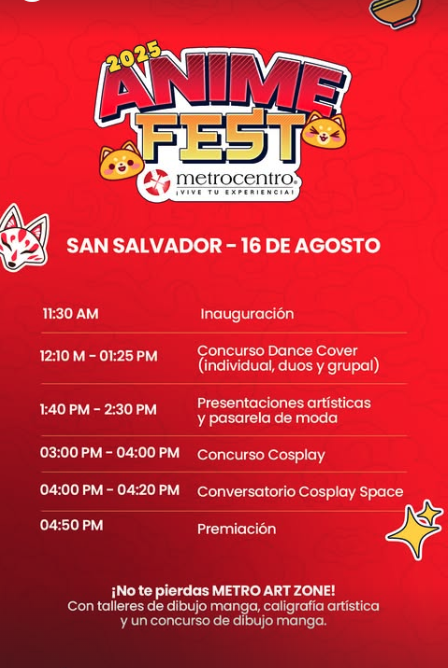 ANIME FEST 2025 EN METROCENTRO SAN SALVADOR