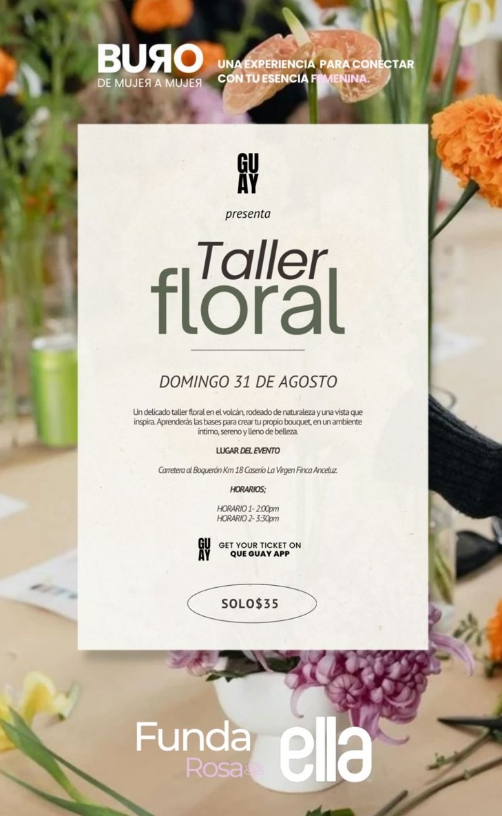 TALLER FLORAL EN EL VOLCÁN 🌋💐