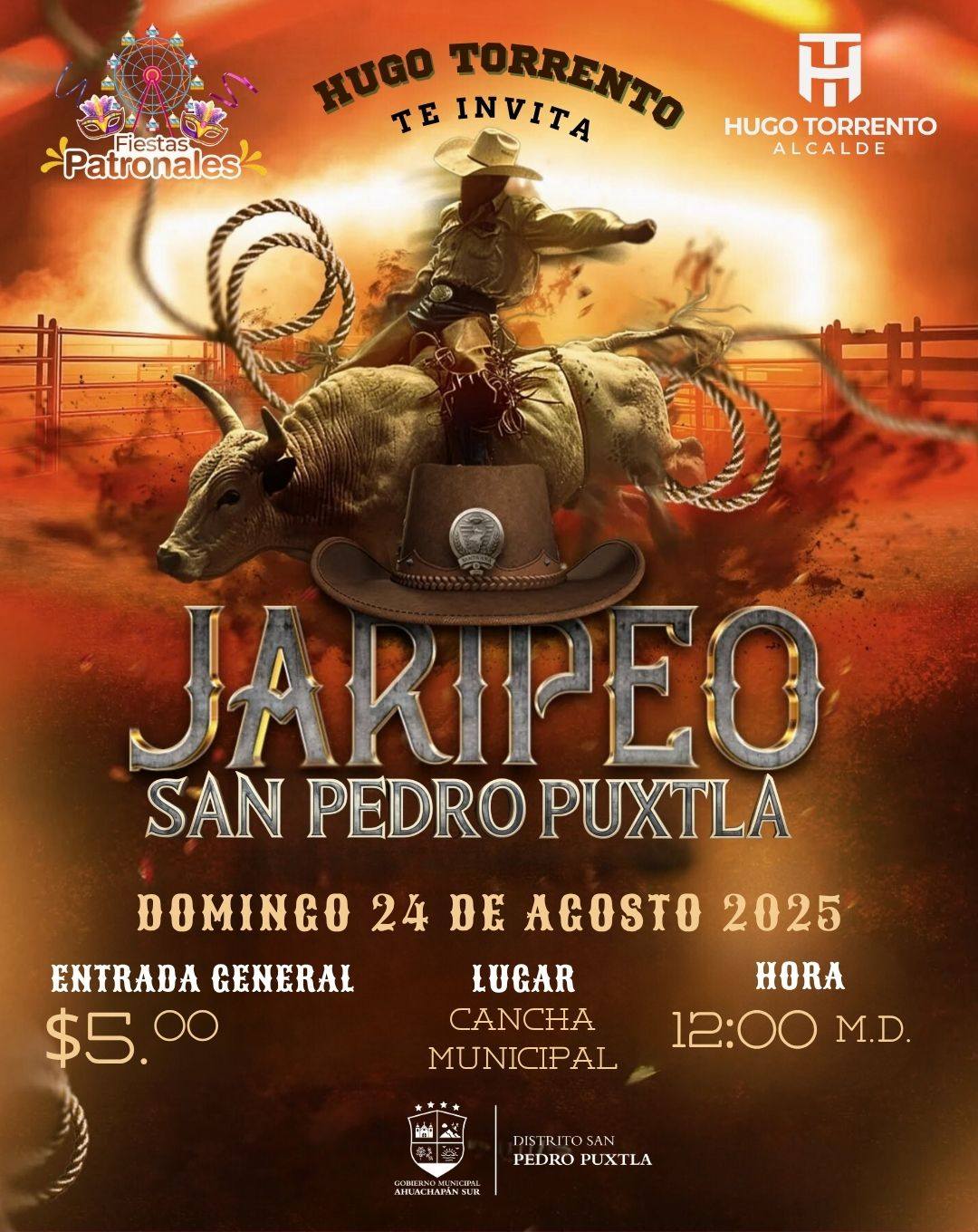 🎉 ¡Jaripeo en San Pedro Puxtla! 🐂