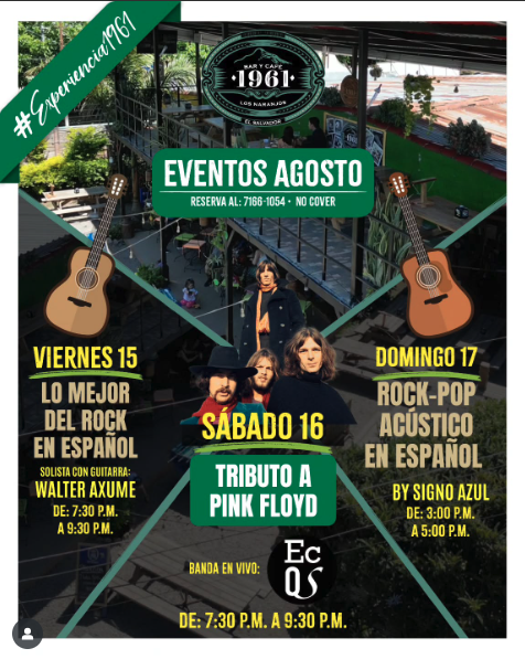  Tributo a Pink Floyd 🎶 Con la banda Ec Qs 